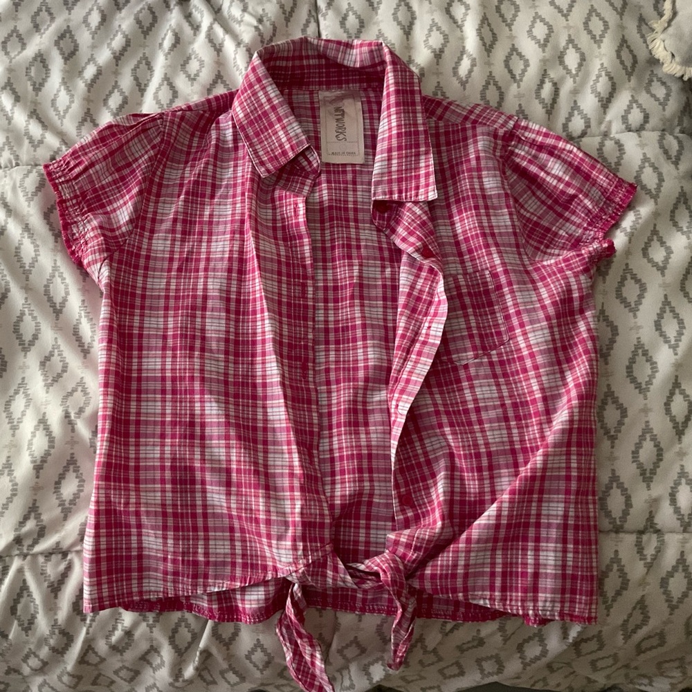 Small Barbie Flannel Button Down